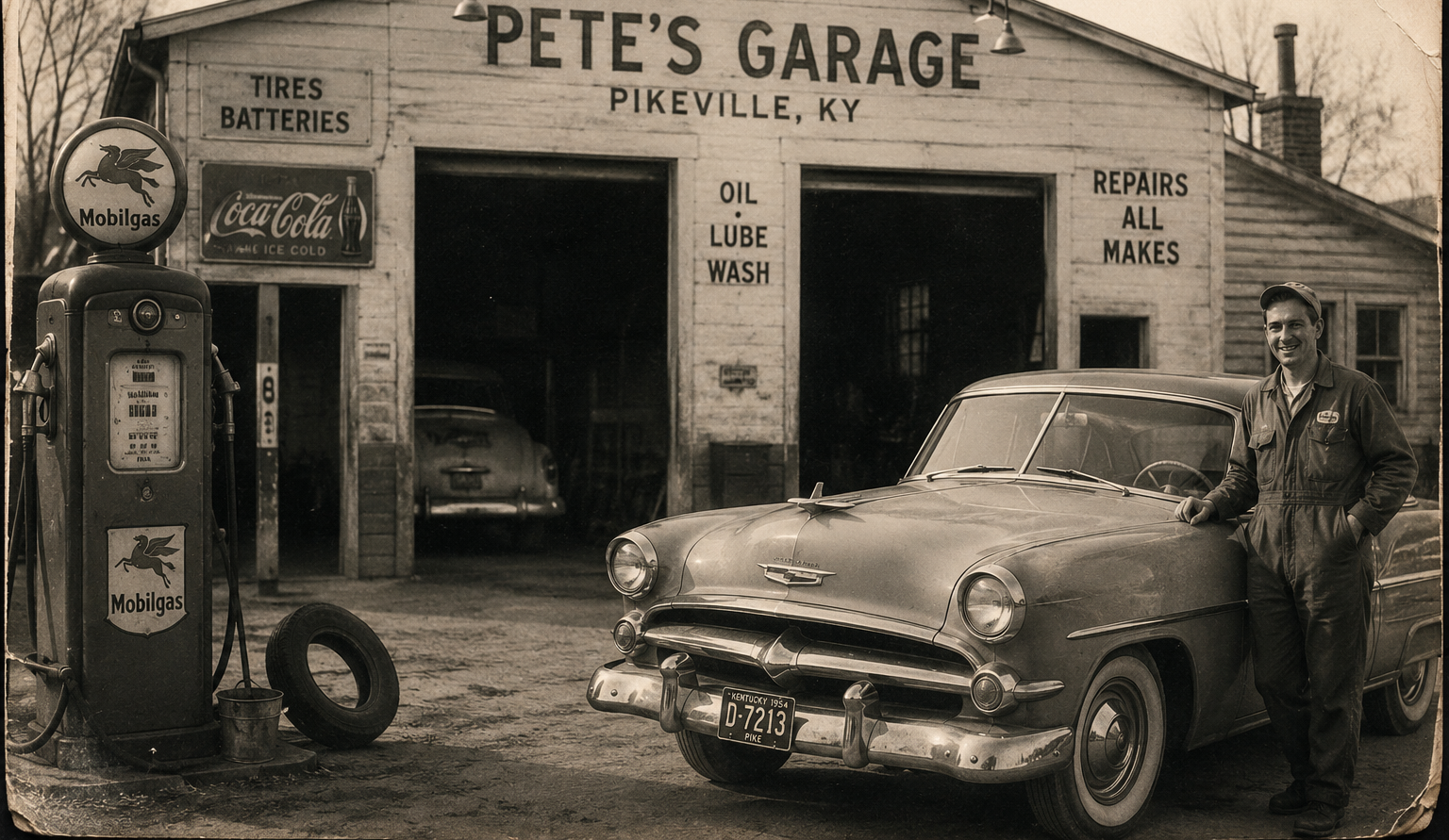 Pete's garage on Main Street